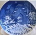 BING & GRONDAHL COPENHAGEN PLATE – CHRISTMAS 1986 – SILENT NIGHT, HOLY NIGHT (id: K)